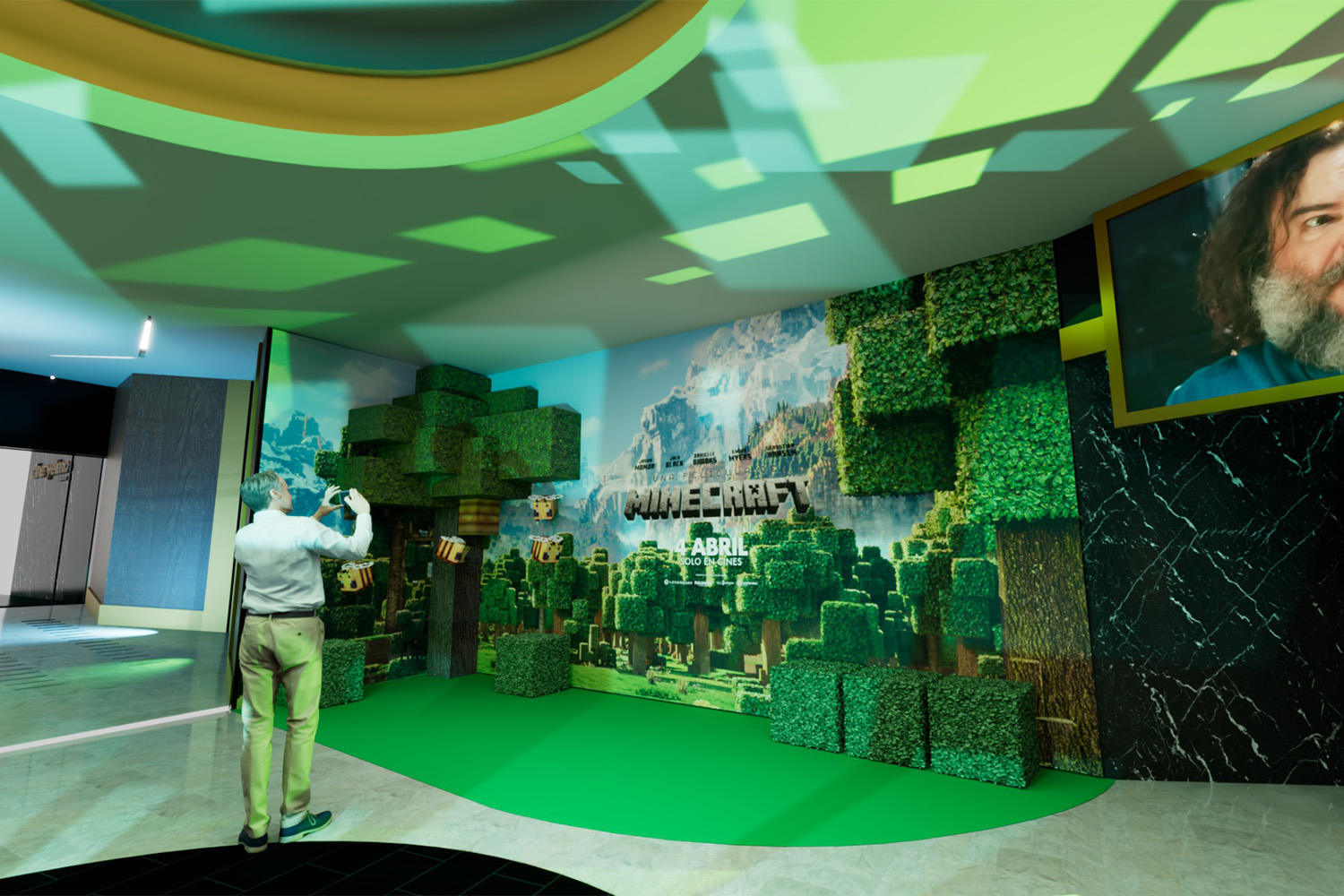 Render para la premiere Minecraft 3