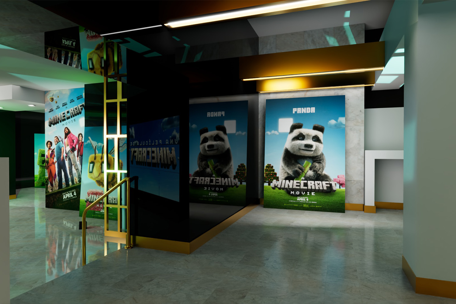 Render para la premiere Minecraft 2